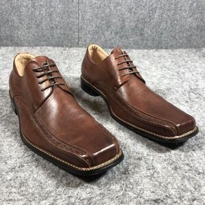 Stacy Adams Oxford Dress Shoes Mens 15 Brown Leather Square Toe 24364-200